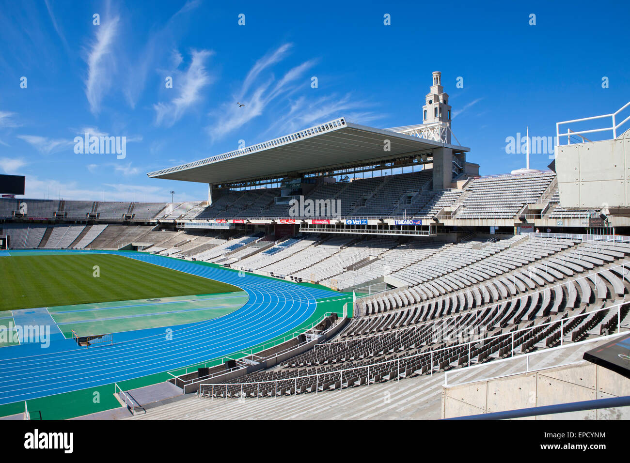 Estadi Olimpic Lluis Companys (Barcellona Stadio Olimpico) Barcelona, Spagna  Foto stock - Alamy