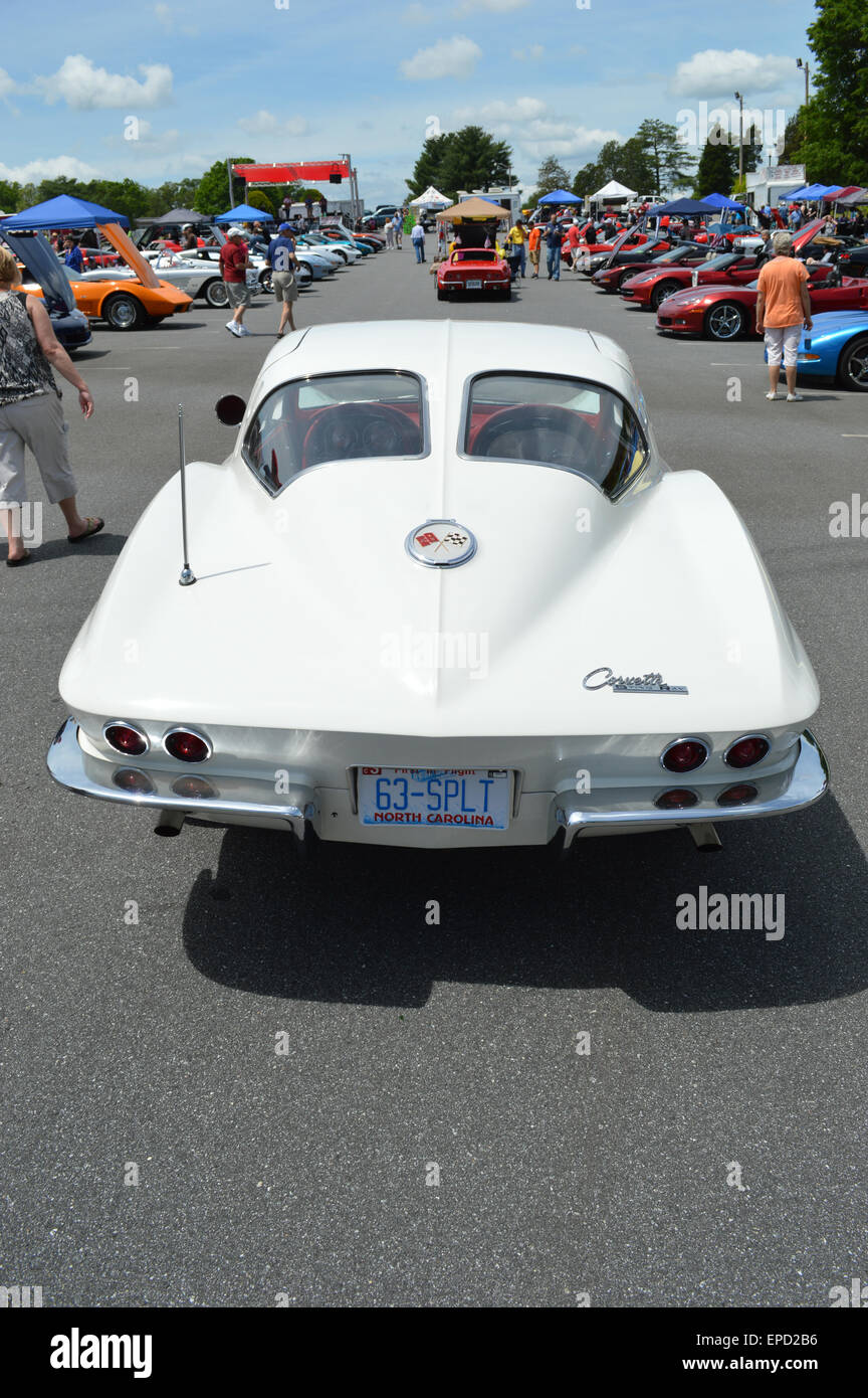 Un'annata 1963 Dividi la Finestra Stingray Corvette Coupe. Foto Stock
