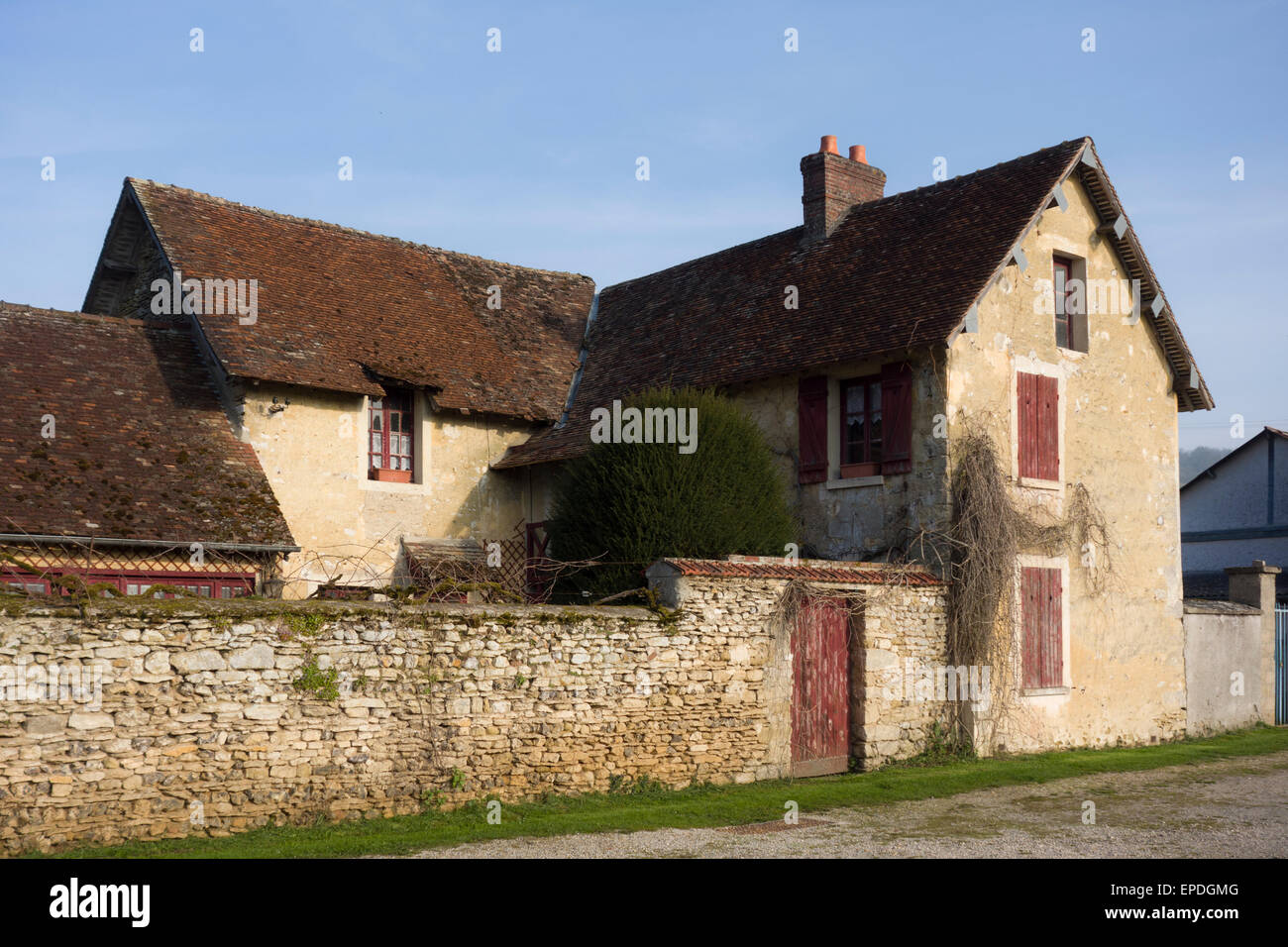 Casa a Fourges, Alta Normandia Francia Foto Stock