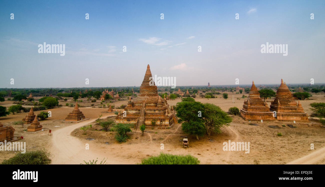 Antichi templi di Bagan, Myanmar Foto Stock