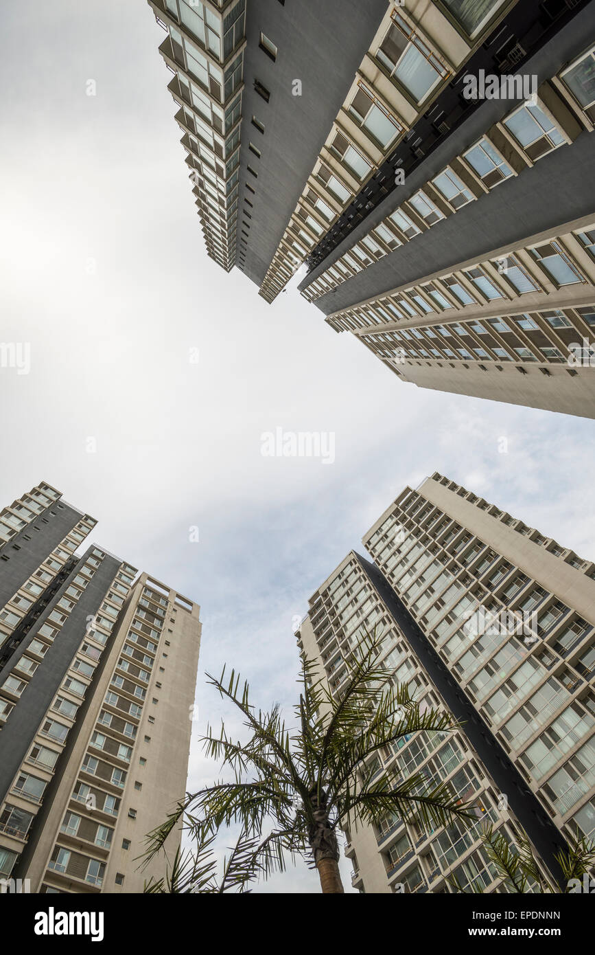 Edifici di appartamenti a Pechino in Cina Foto Stock