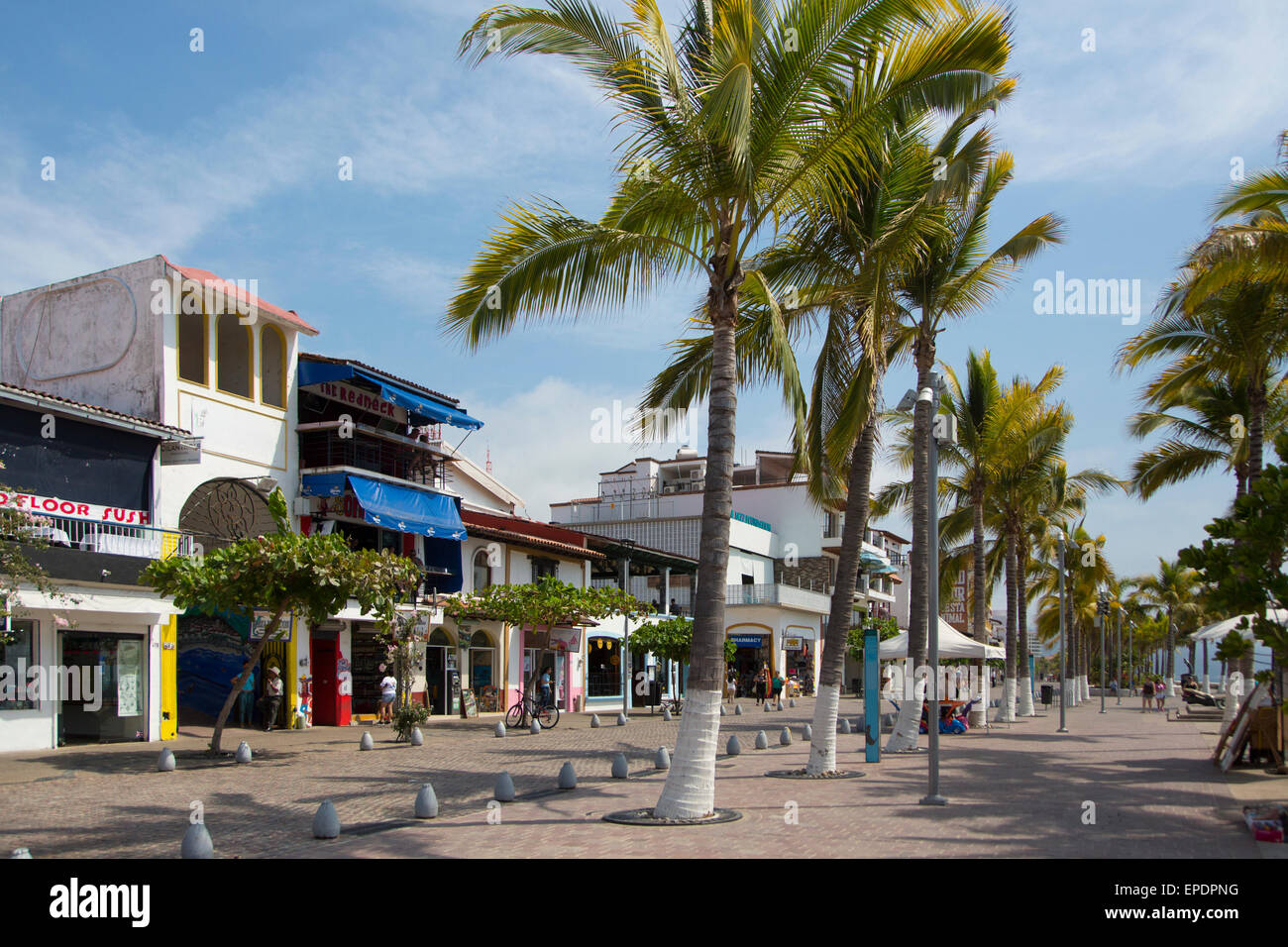 Il Malecon, Puerto Vallarta, Jalisco, Messico Foto Stock