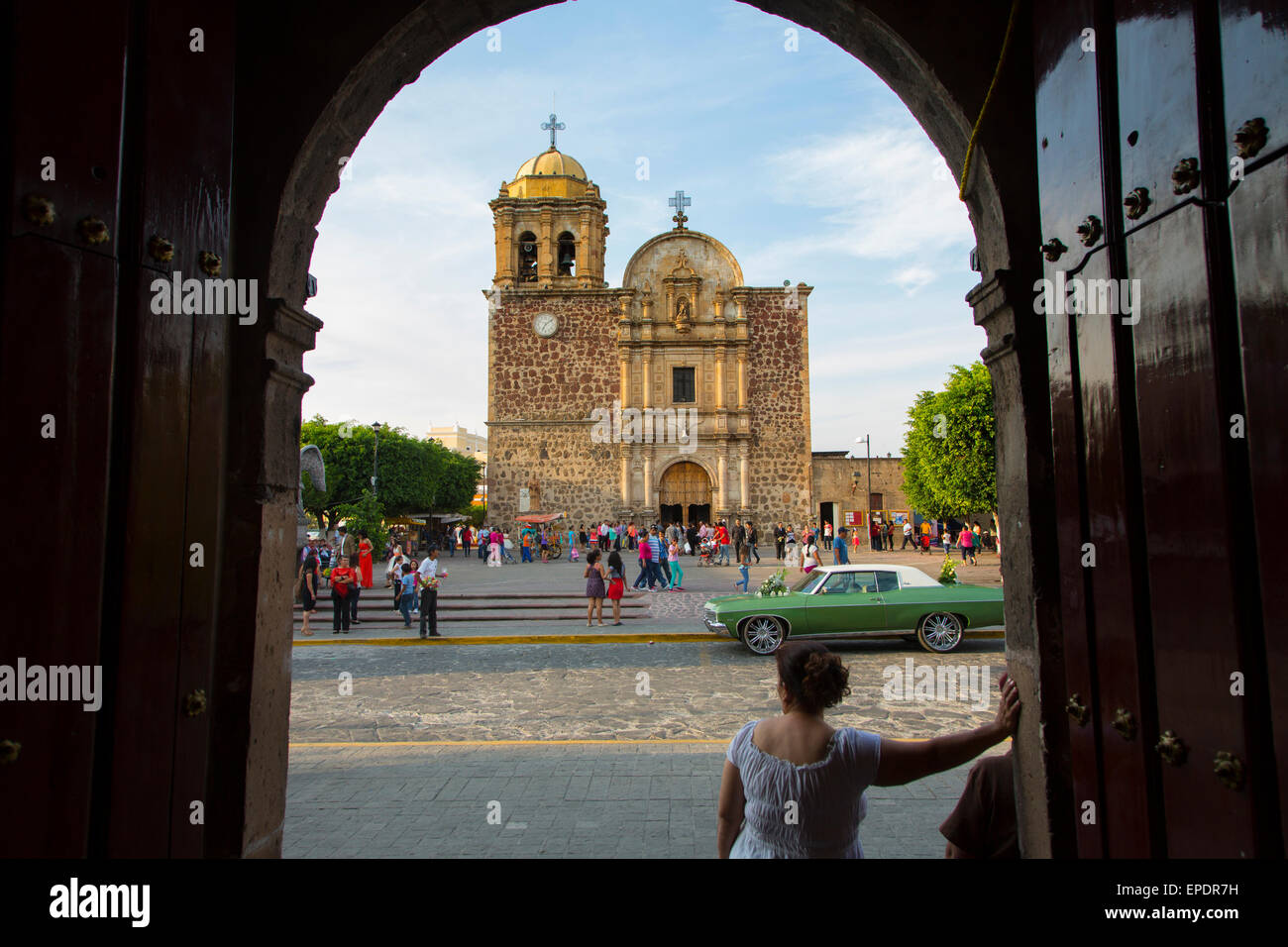 Nostra Signora di Purisma Concepcion, chiesa, città di Tequila, Jalisco, Messico Foto Stock