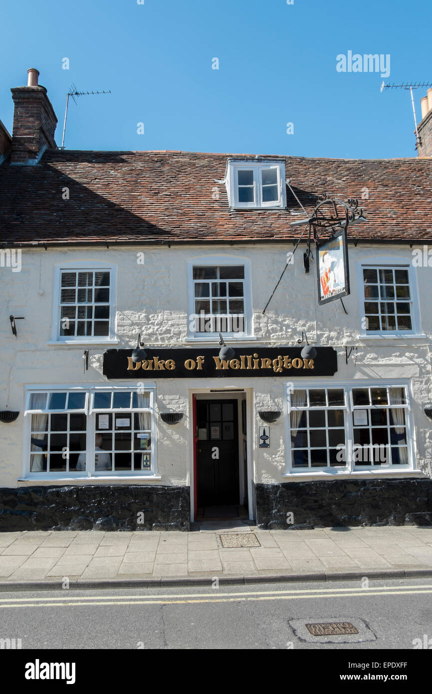 Il duca di Wellington Public House, Wareham Dorset England Regno Unito Foto Stock