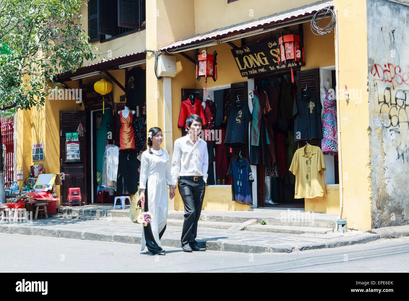 La vita in Vietnam, Hoi An, Vietnam, 14 marzo 2014 Foto Stock