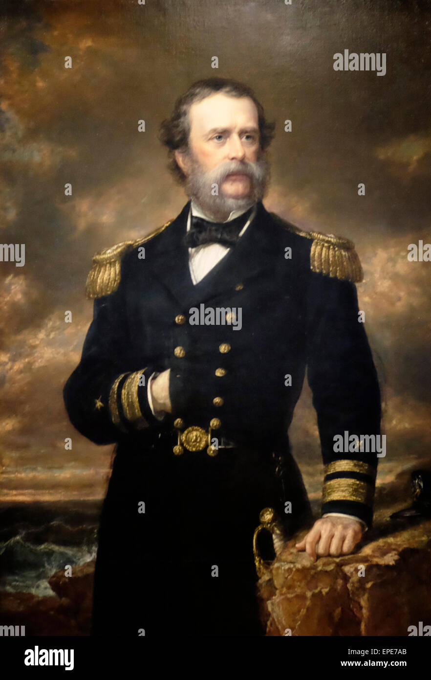 Samuel Francis Du Pont, USA Navy, USA GUERRA CIVILE 1868 Foto Stock