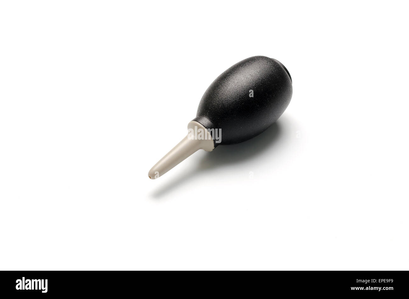 Pulizia della fotocamera della pompa a vuoto isolato su sfondo bianco Foto Stock