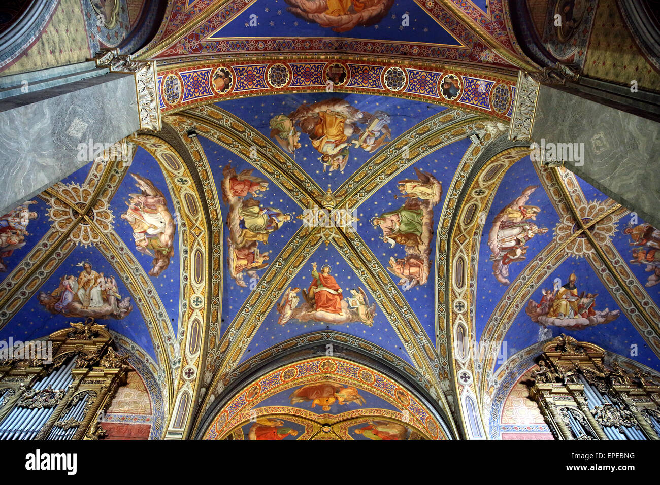 Soffitto di Santa Maria sopra Minerva chiesa in Roma Italia Foto stock - Alamy