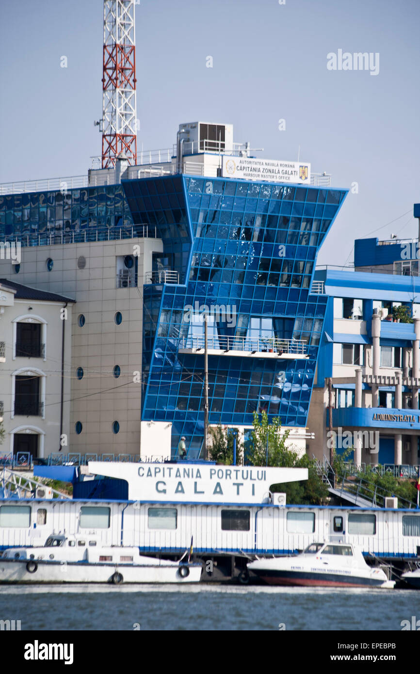 La Capitaneria di porto di Galati in Romania Foto Stock