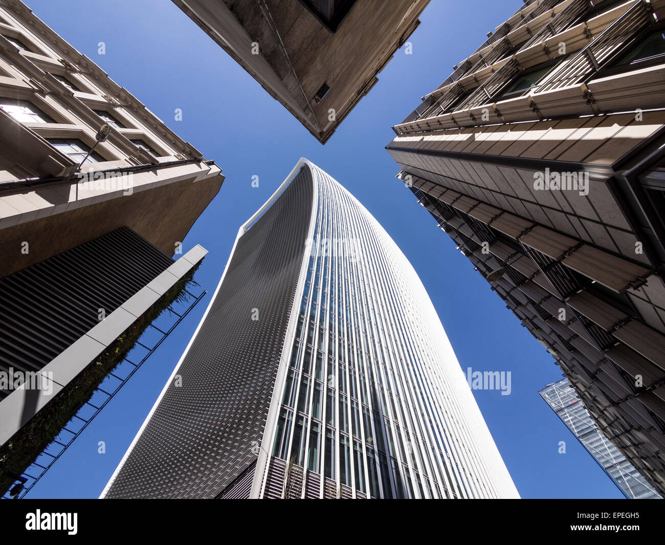 20 Fenchurch Street London REGNO UNITO il walkie-talkie e nelle vicinanze di edifici Foto Stock