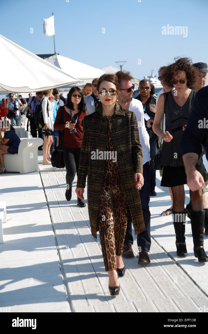 L'attrice Noomi Rapace assiste il photocall della Callas durante la 68annuale di Cannes Film Festival presso il Palais des Festivals a Cannes, Francia, il 17 maggio 2015. Foto: Hubert Boesl/dpa - nessun filo SERVICE - Foto Stock