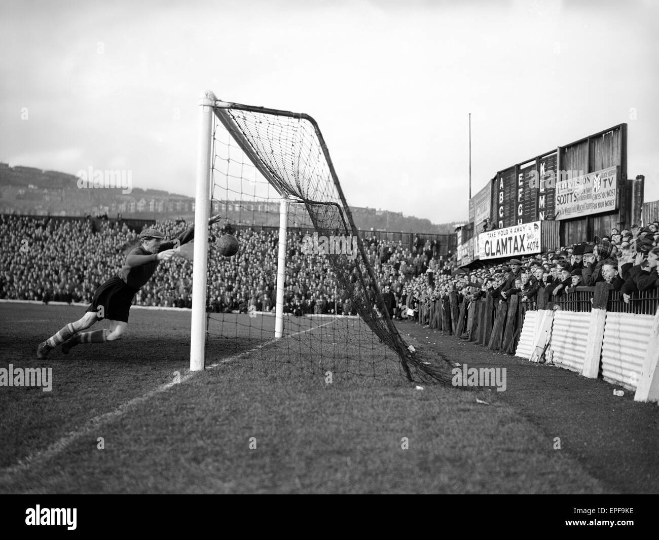 Swansea 1-2 Southampton, League match, sabato 25 ottobre 1952. Foto Stock