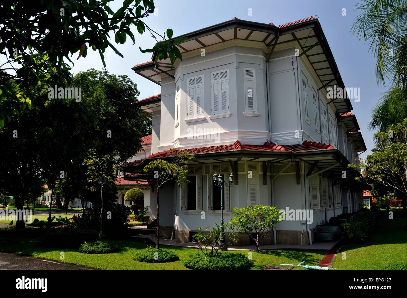 Bangkok, Thailandia: Suan Bua sala residenziale al Dusit Royal Palace ospita Re Bhumibol la collezione personale di artefatti Foto Stock