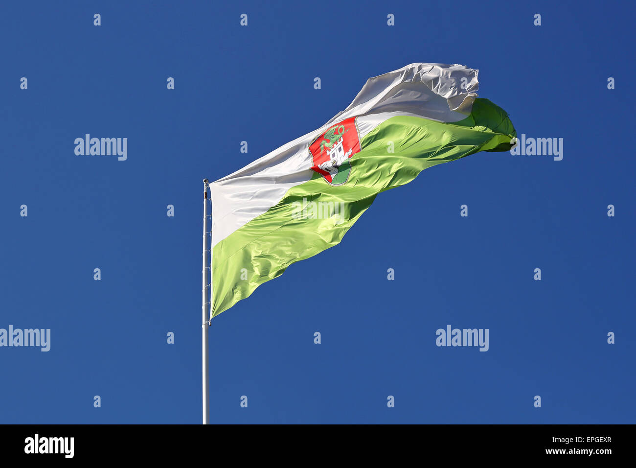 Bandiera di Ljubljana Foto Stock