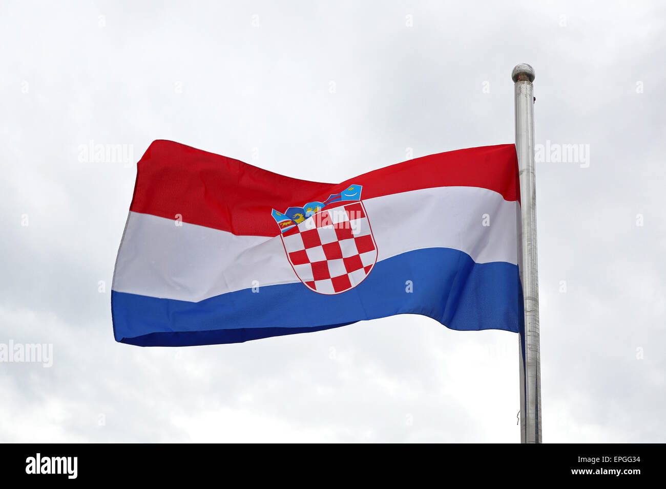 Bandiera della Croazia Foto Stock