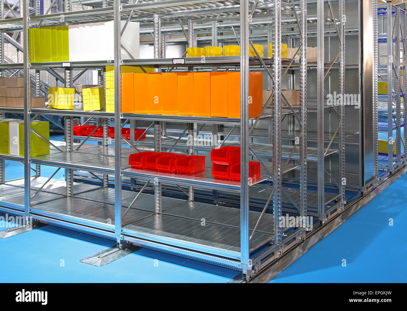 Sistema di scaffalature Foto Stock