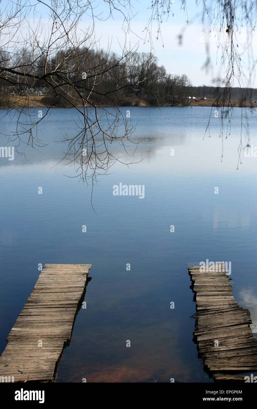 Ponti in legno Foto Stock