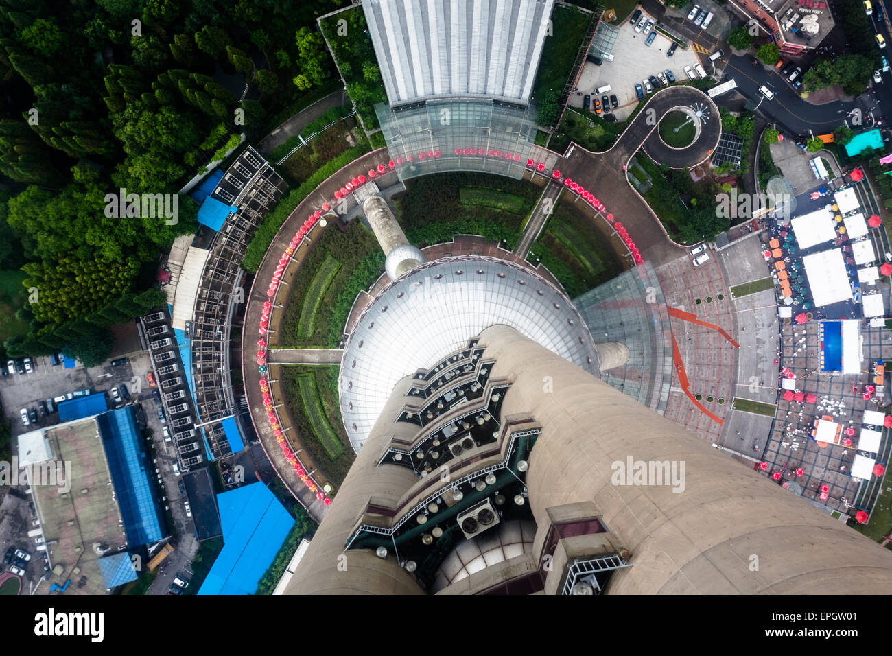 Lujiazui finanziario Center Foto Stock