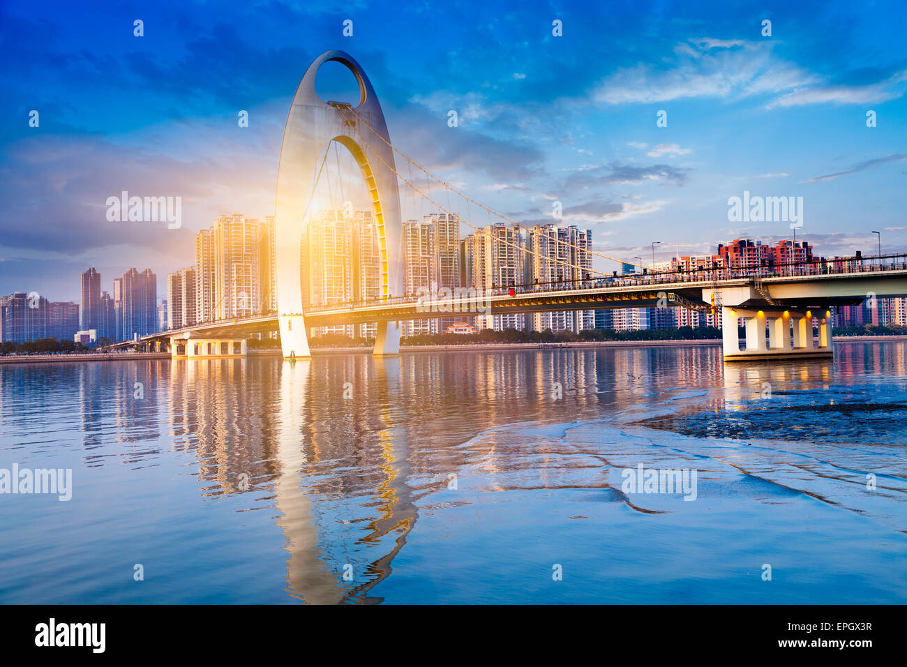 skyline della città Foto Stock