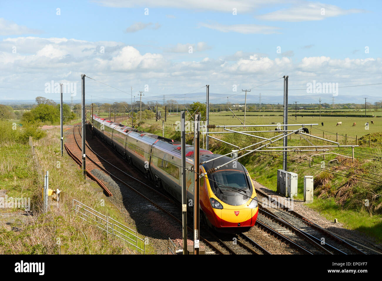 La Scozia, Regno Unito. 18 Maggio, 2015. Quintinshill vicino a Gretna Green. Venerdì 22 maggio segna i cento anni il più grande disastro ferroviario nella storia britannica quando tre treni si sono scontrate a Quintinshill. Uno dei treni era un treno di truppa che trasportano soldati del 7° Battaglione Royal Scots distribuzione alla Prima Guerra Mondiale i campi di battaglia di Galipolli. Oltre 220 persone sono morte quel giorno la maggior parte sono stati i soldati a bordo del treno di truppa: 18 maggio 2015. Credito: STUART WALKER/Alamy Live News Foto Stock