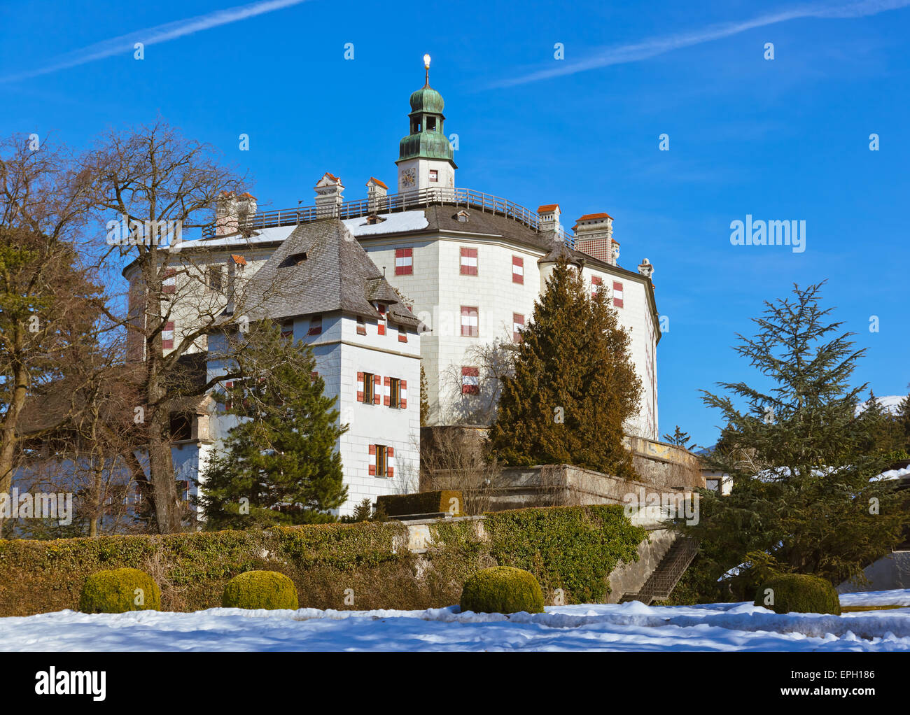 Palazzo di Ambras - Innsbruck in Austria Foto Stock