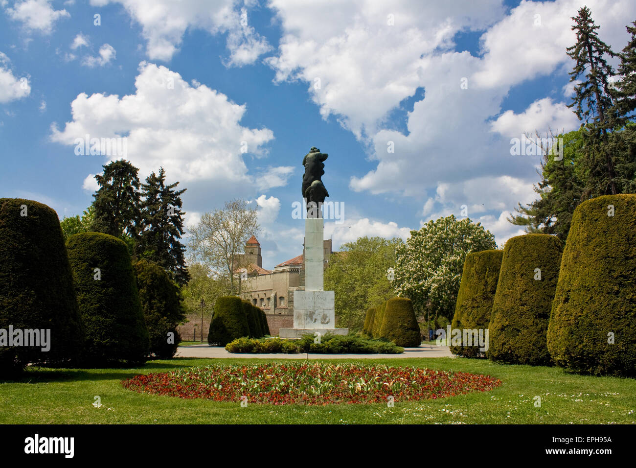 Un monumento di gratitudine alla Francia di Belgrado Foto Stock