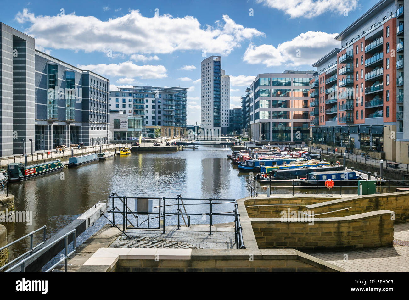 Clarence Dock Leeds Royal Armouries West Yorkshire Foto Stock