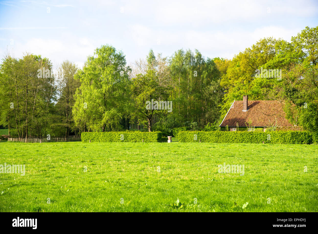 Azienda agricola tradizionale in oriente di Olanda Foto Stock