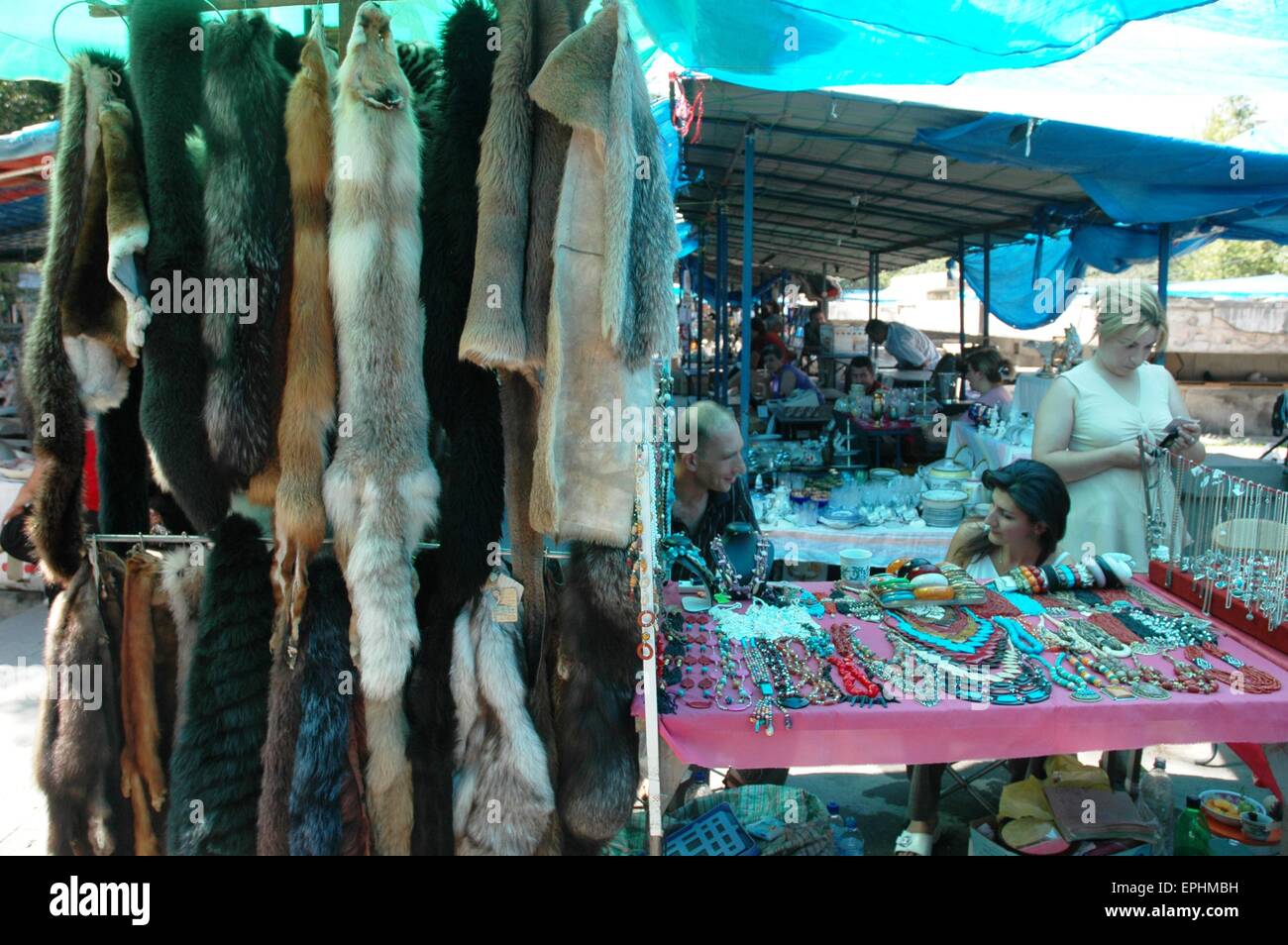 Yerevan, Armenia: Vernissage Market Foto Stock