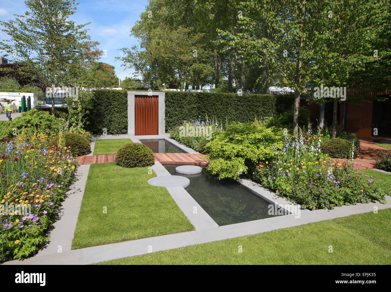 Chelsea flower show giardini premiati Foto Stock