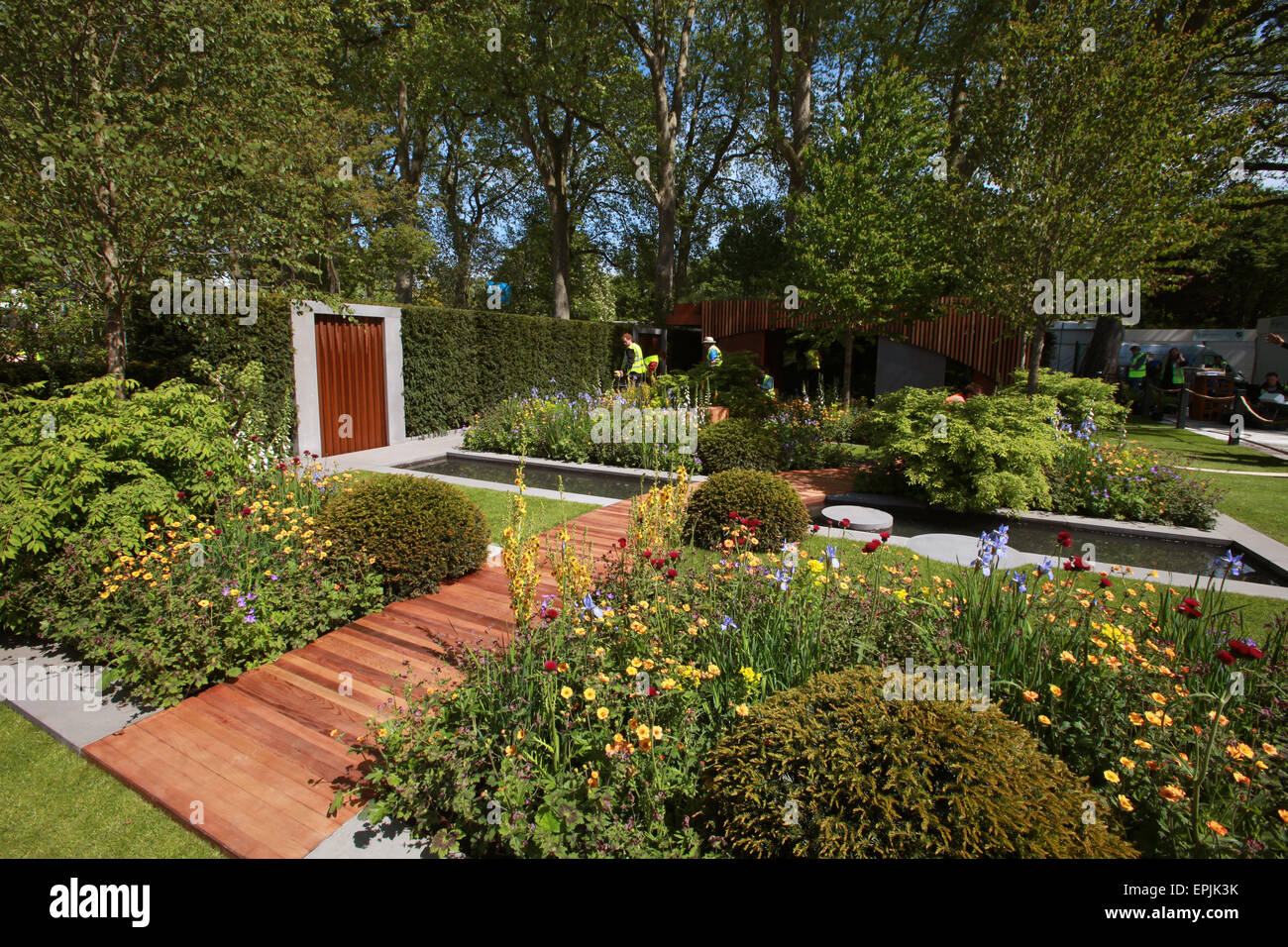 Chelsea flower show giardini premiati Foto Stock