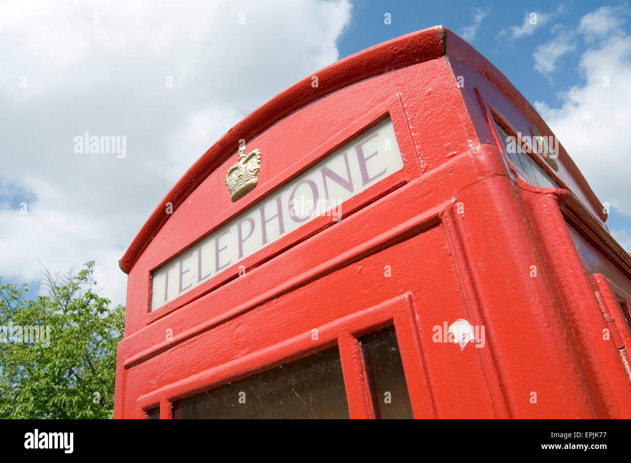 Telefono rosso box scatole telefono BT nel Regno Unito Gran Bretagna British gb grande tradizionale di telefoni a pagamento pay simbolo iconico callphone chiamata Foto Stock