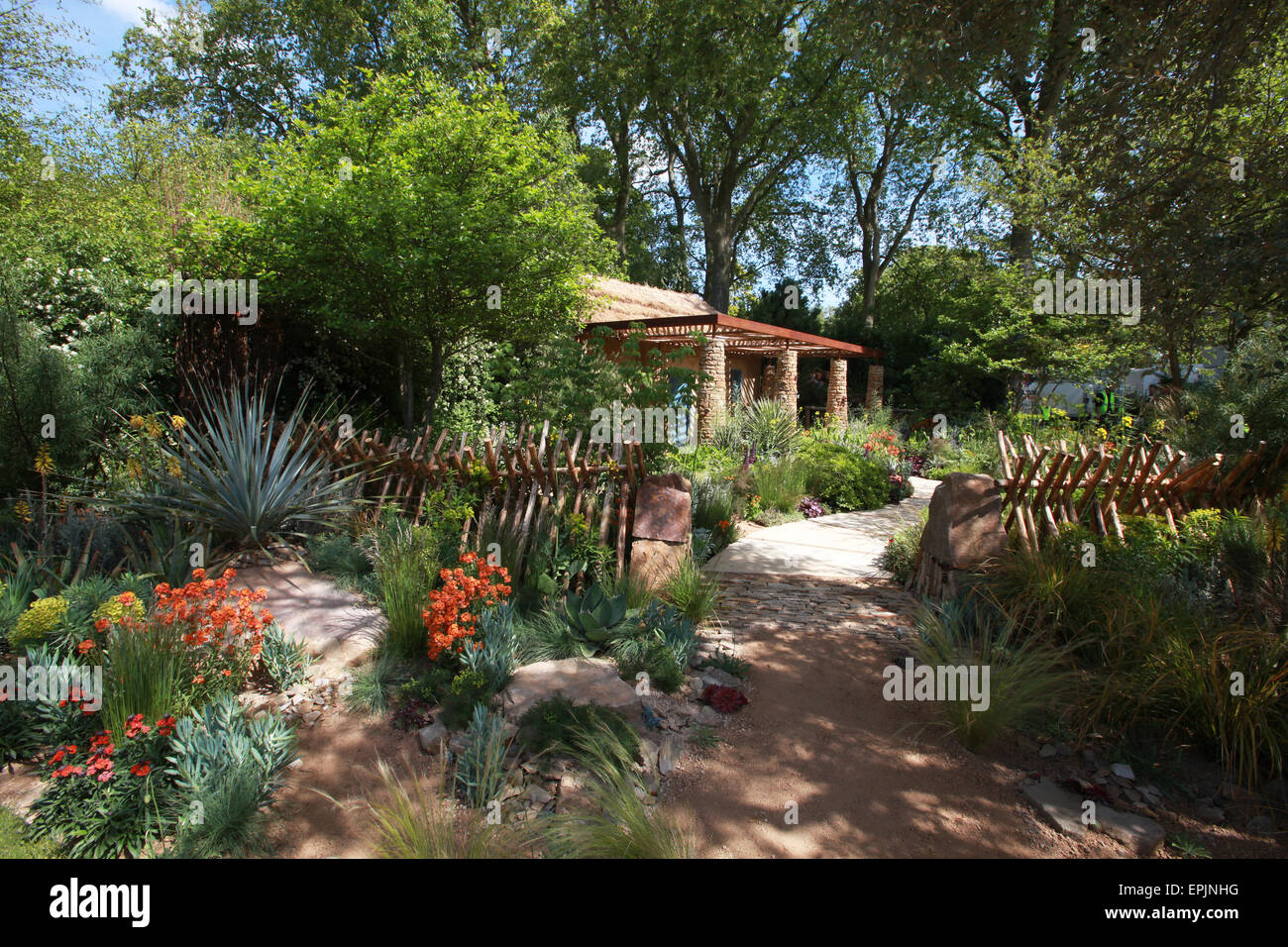 Chelsea flower show giardini premiati Foto Stock