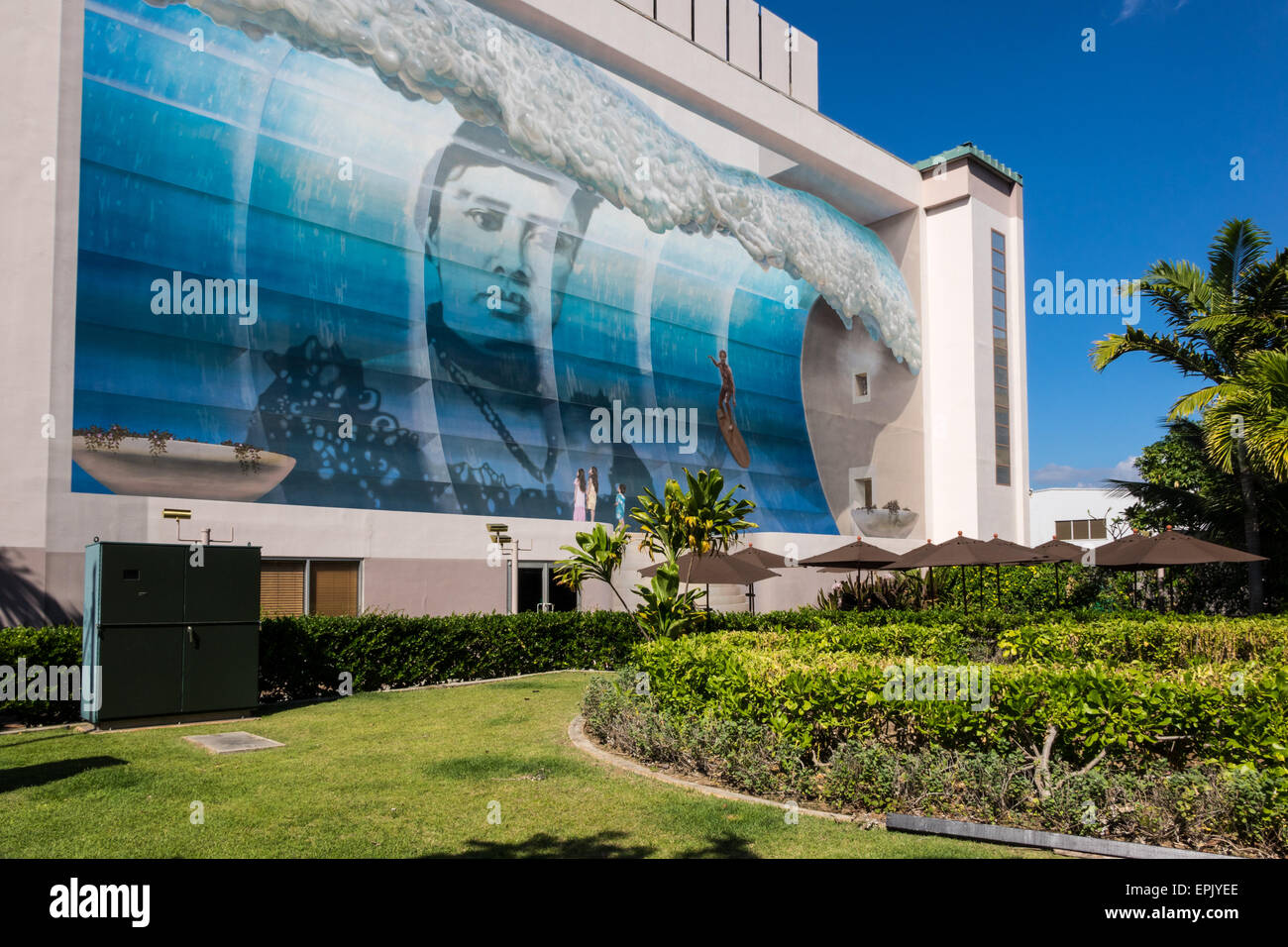 Famoso murale spirito dell'onda Hawaii Foto Stock