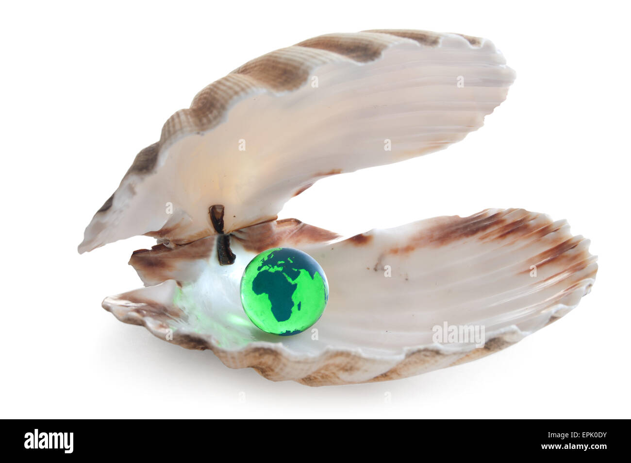 Il mondo è la tua Oyster Foto Stock