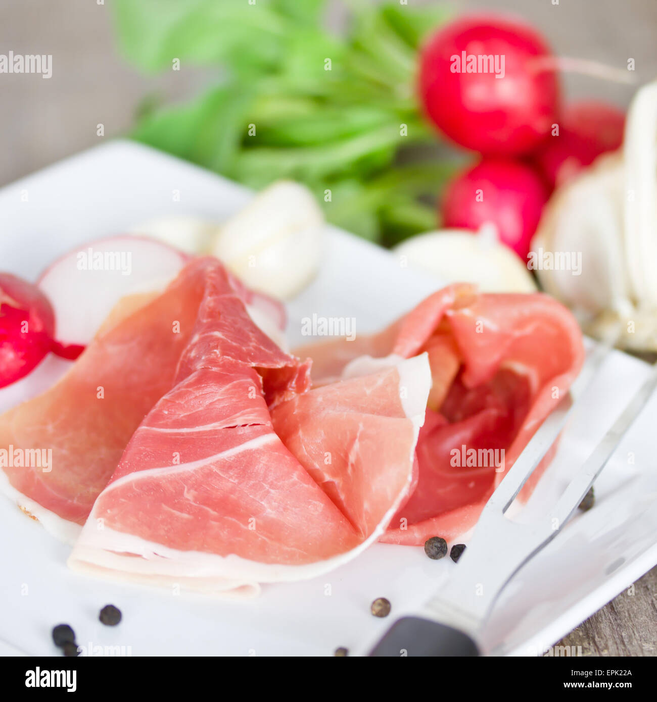 Prosciutto affumicato immagini e fotografie stock ad alta risoluzione