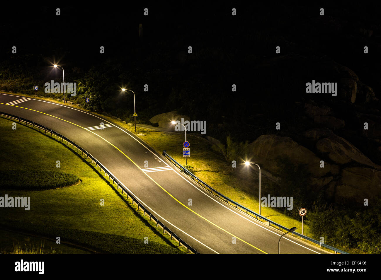 Via vuota Foto Stock