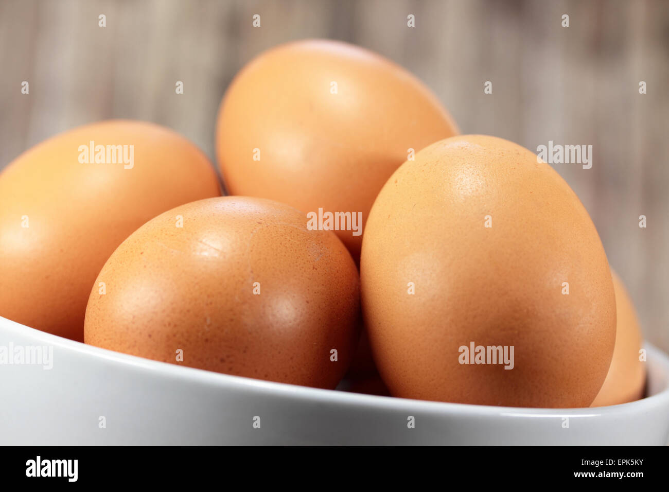 uova di Brown Foto Stock