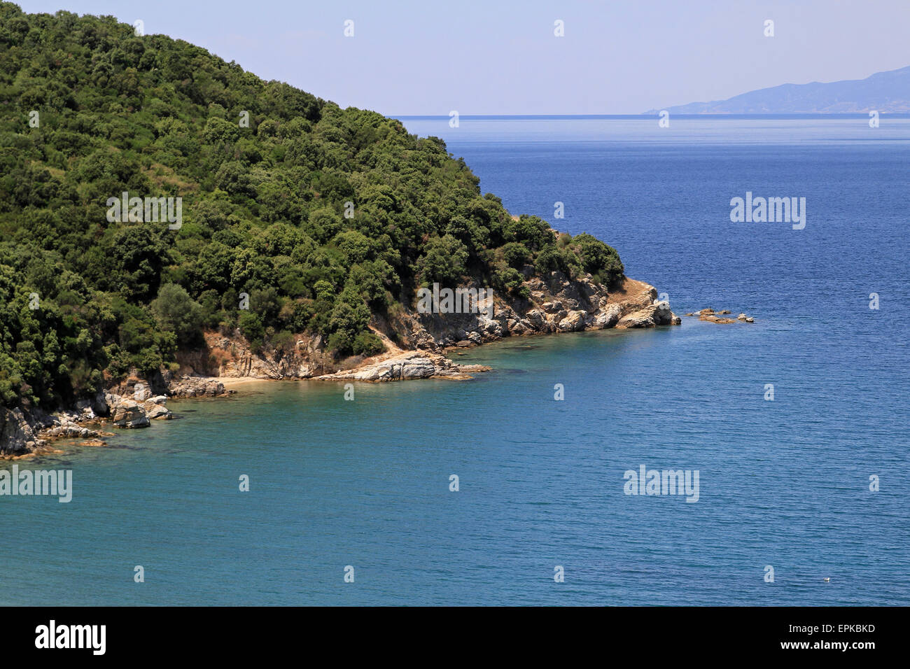 Grecia costa Foto Stock