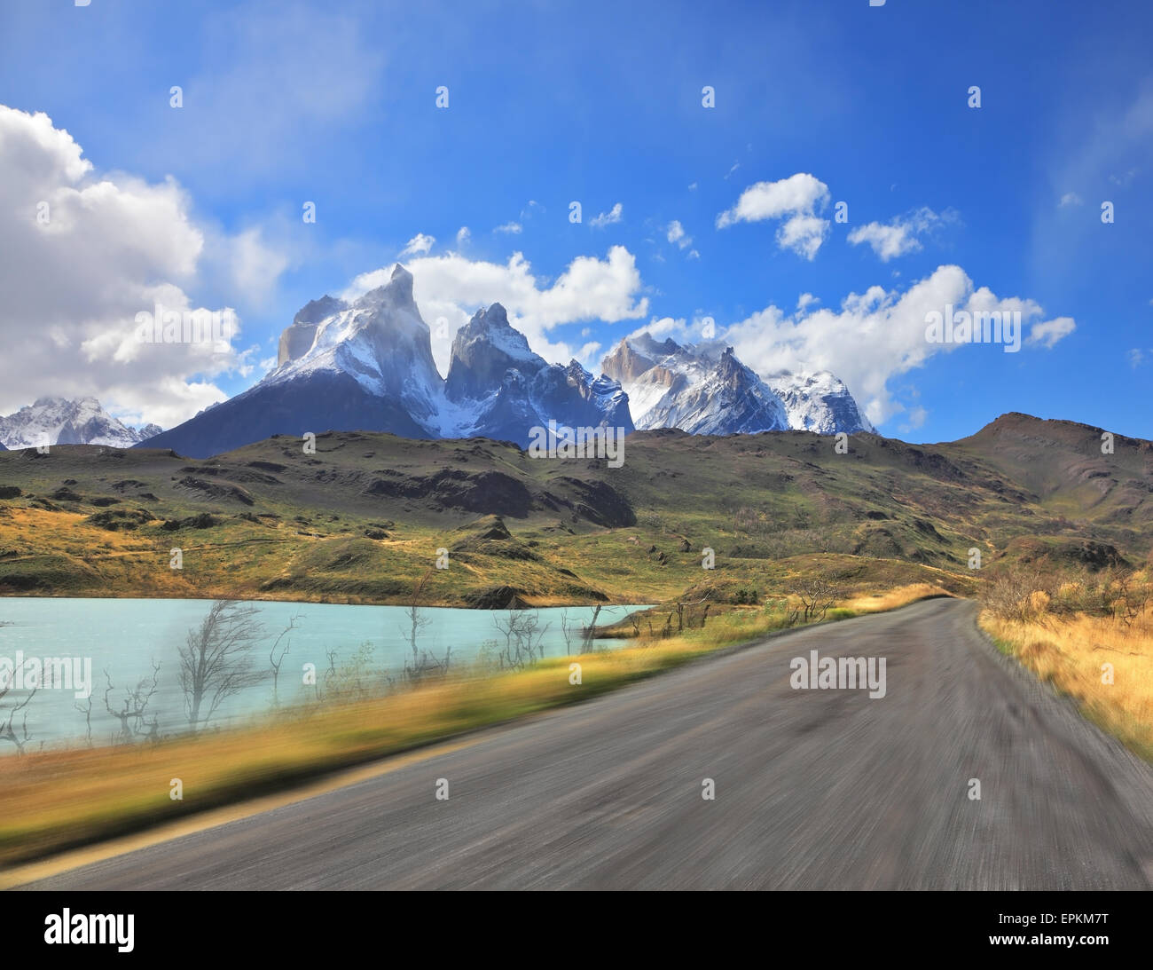 La guida pericolosa Foto Stock