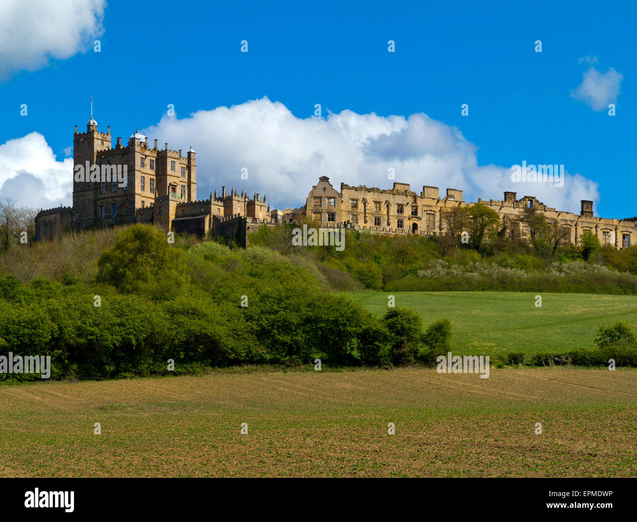 Bolsover Castle nel Derbyshire England Regno Unito un grado 1 edificio elencato nella cura del patrimonio Inglese Foto Stock