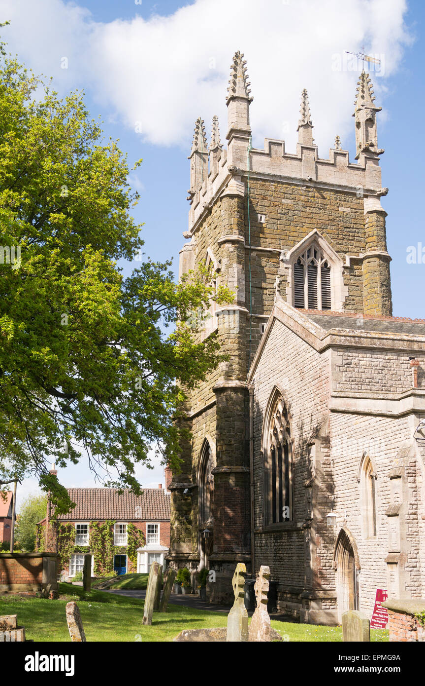 St James chiesa parrocchiale, Spilsby Lincolnshire, England, Regno Unito Foto Stock