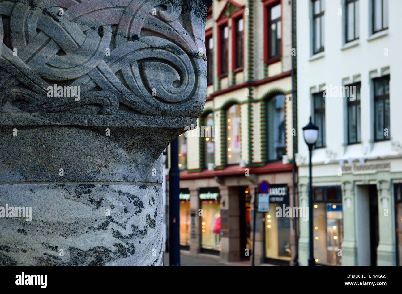 L Art Nouveau città di Ålesund. Norvegia Foto Stock
