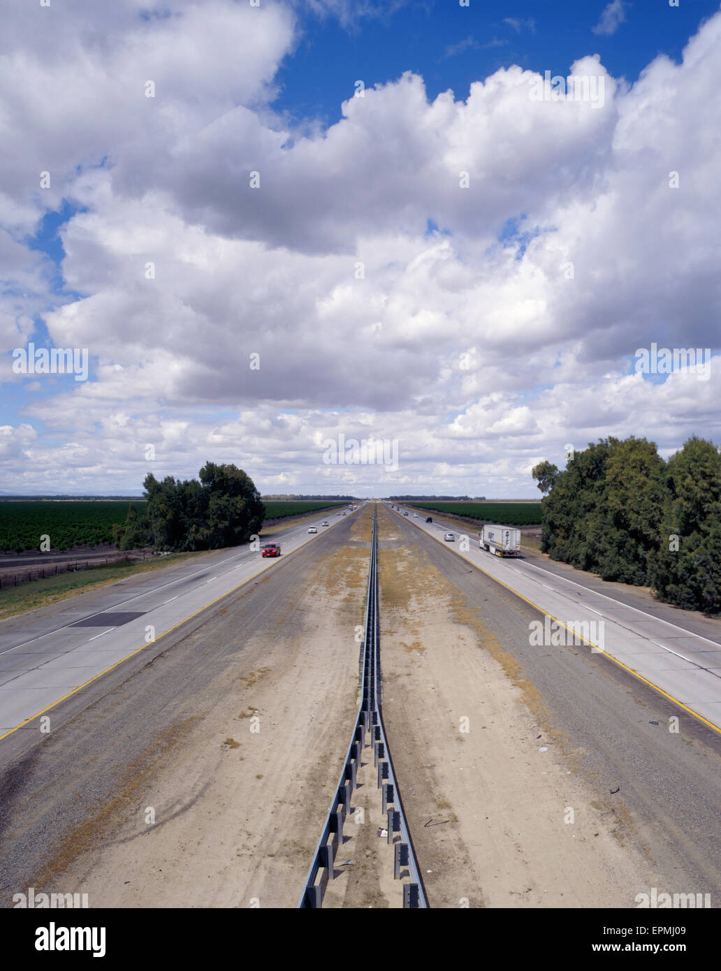 Interstate 5 dal cavalcavia Foto Stock