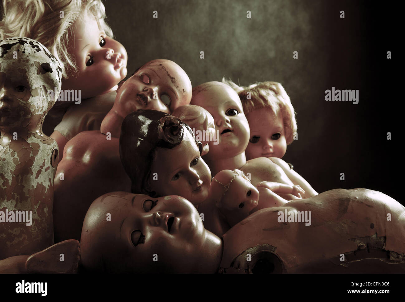 Raccapricciante bambole Foto Stock