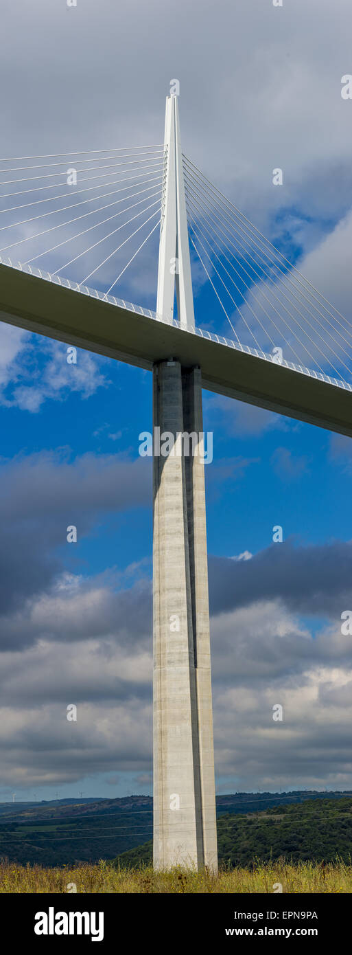 Viaduc de Millau, Michel Virlogeux, Norman Foster, Midi-Pirenei, Francia, Millau Foto Stock