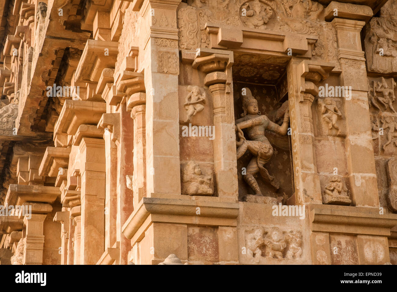 Chola templi in Thanjavur sono patrimonio dell'umanità. Foto Stock