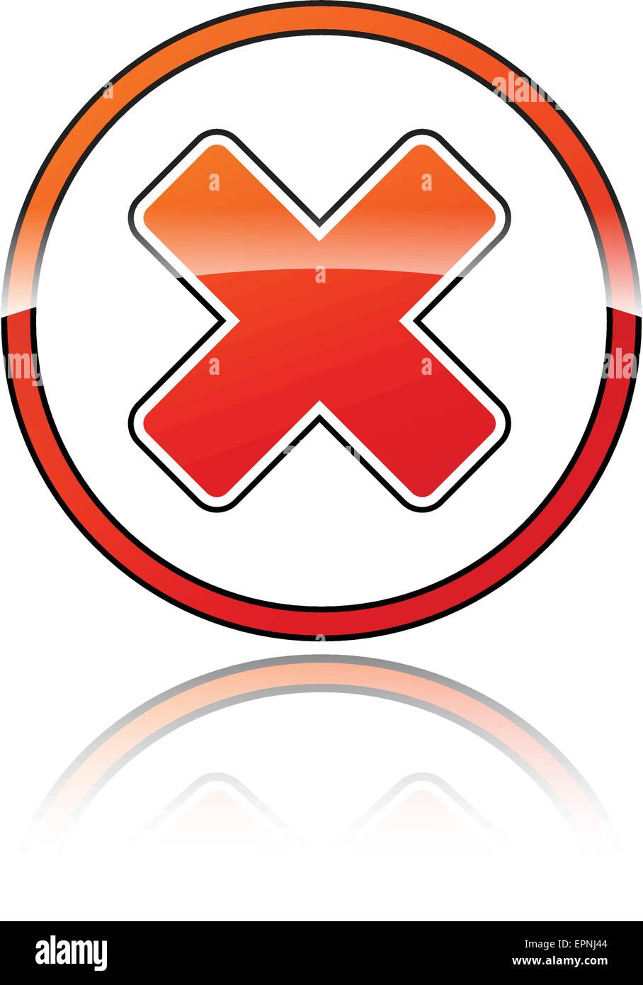 Illustrazione del cerchio della croce rossa sull'icona del design Illustrazione Vettoriale