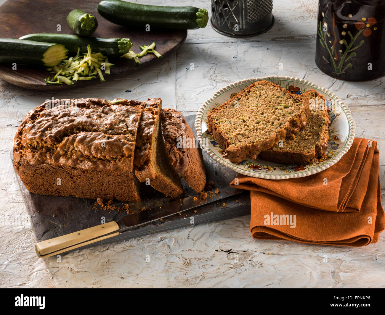 Pane alle zucchine Foto Stock