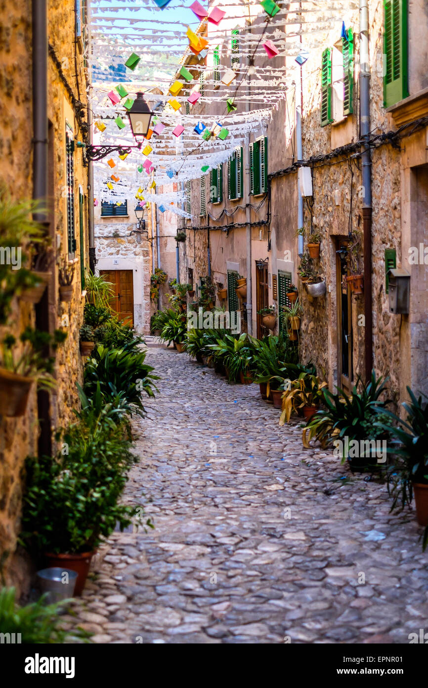 Saluti da Mallorca, la bella isola in Spagna Foto Stock